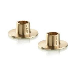 Bougeoir ester & erik mat Lot de 2, Or