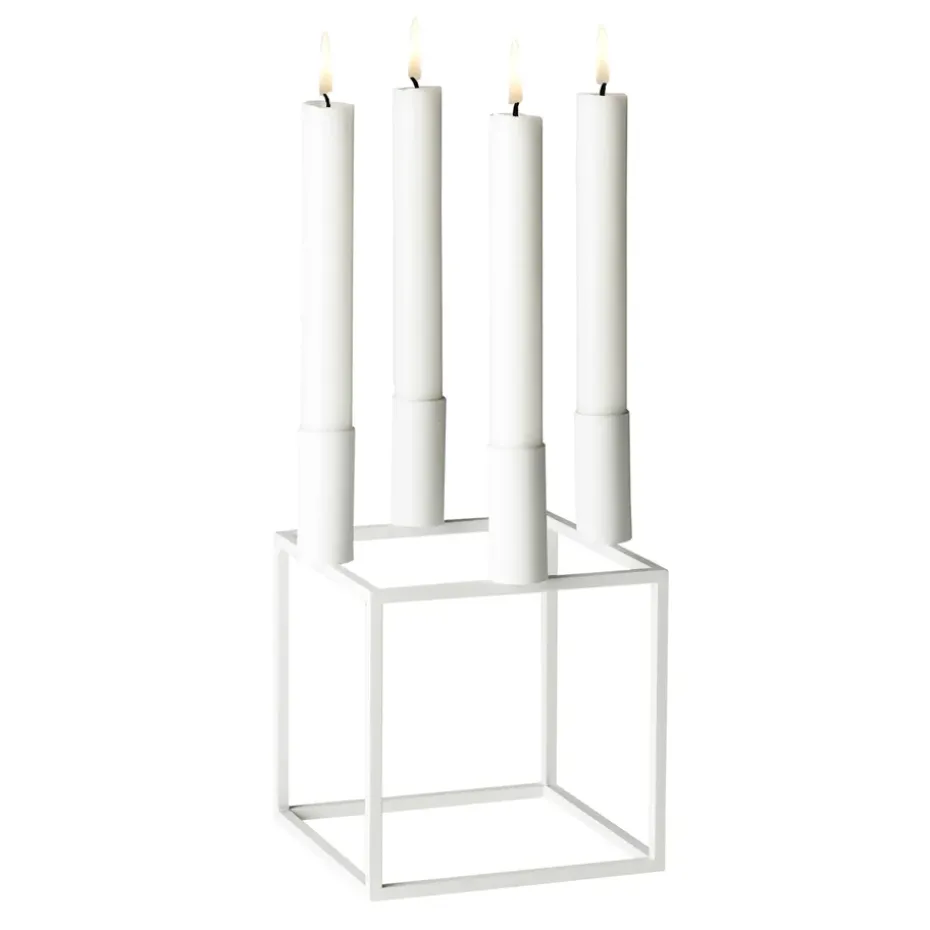 Bougeoir Kubus 4, Blanc