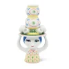 Bougeoir Lady with hat H16 cm, Rose