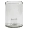 Bougeoir Luna Ø14 cm, Transparent