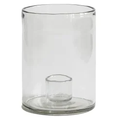 Bougeoir Luna Ø14 cm, Transparent