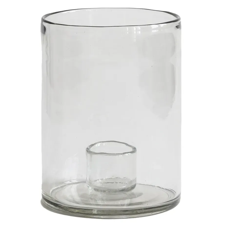 Bougeoir Luna Ø14 cm, Transparent