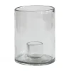 Bougeoir Luna Ø12 cm, Transparent