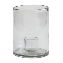 Bougeoir Luna Ø12 cm, Transparent