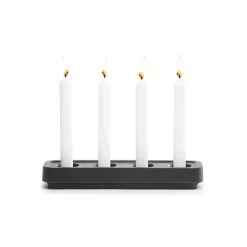 Bougeoir Stumpastaken noir, long