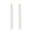 Bougie à chandelier Uyuni LED blanc Lot de 2, 15,5 cm