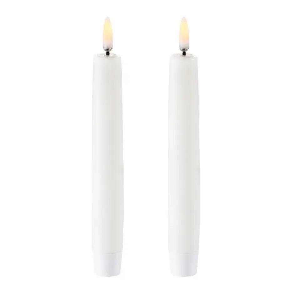Bougie à chandelier Uyuni LED blanc Lot de 2, 15,5 cm