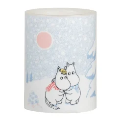Bougie bloc LED Moomin 10 cm, Let it snow