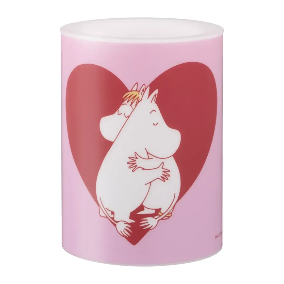 Bougie bloc LED Moomin 10 cm, Heart