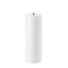 Bougie bloc Uyuni LED blanc Ø5 cm, 14,5 cm