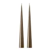 Bougie cônique ester & erik 37 cm Lot de 2 lacquées, Caviar 77