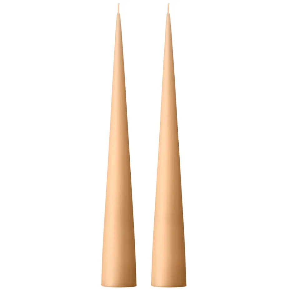 Bougie cônique ester & erik 37 cm Lot de 2 mat, Melon sorbet 19