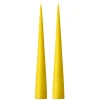Bougie cônique ester & erik 37 cm Lot de 2 mat, Lemon drop 15