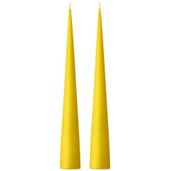 Bougie cônique ester & erik 37 cm Lot de 2 mat, Lemon drop 15