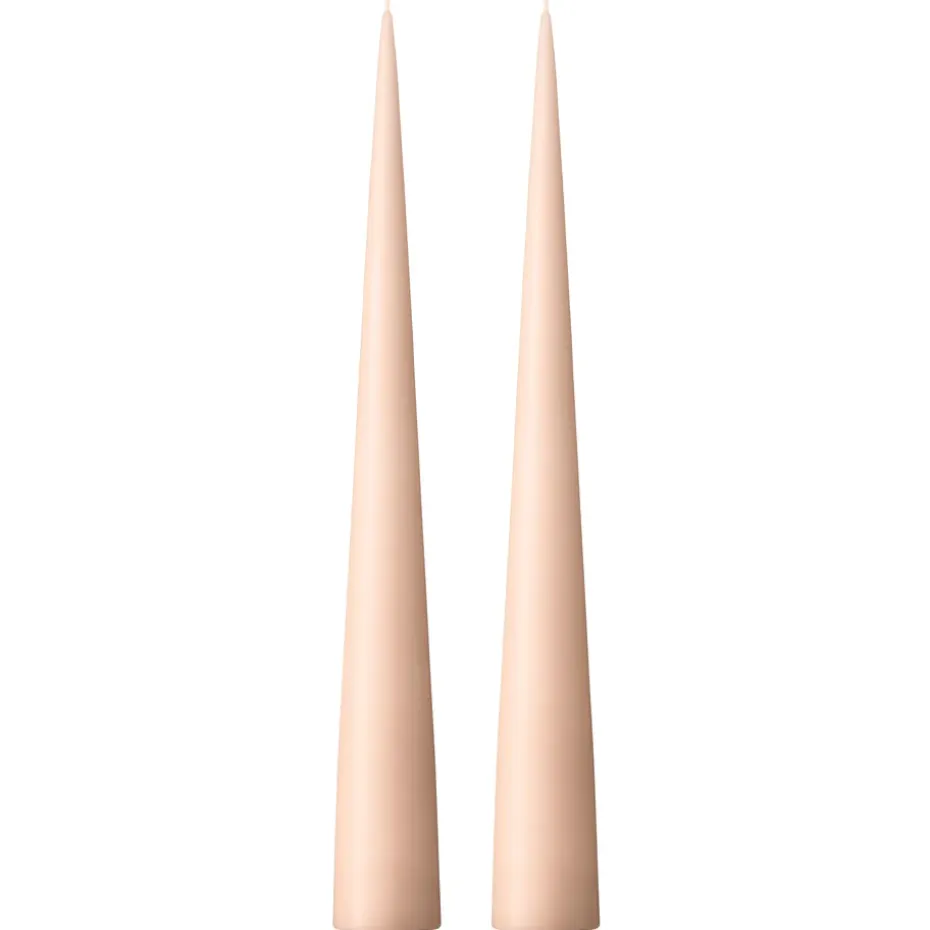 Bougie cônique ester & erik 37 cm Lot de 2 mat, Ice latte 11