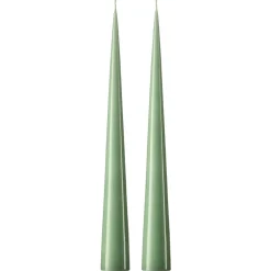 Bougie cônique ester & erik 37 cm Lot de 2 lacquées, Eucalyptus 66-0