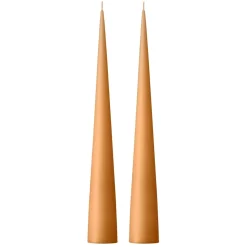 Bougie cônique ester & erik 37 cm Lot de 2 mat, Abricot foncé 19