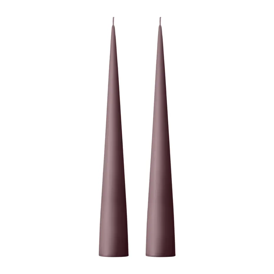 Bougie cônique ester & erik 37 cm Lot de 2 mat, Winter rose 84