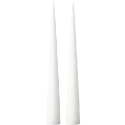 Bougie cônique ester & erik 37 cm Lot de 2 mat, Pure white 31