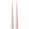 Bougie cônique ester & erik 37 cm Lot de 2 lacquées, Rosewater 51-0