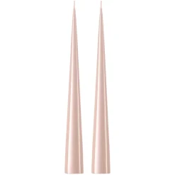 Bougie cônique ester & erik 37 cm Lot de 2 lacquées, Rosewater 51-0