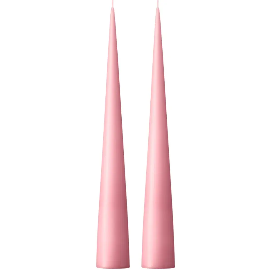 Bougie cônique ester & erik 37 cm Lot de 2 mat, Old rose 39