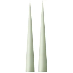 Bougie cônique ester & erik 37 cm Lot de 2 mat, Water mint 03