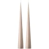 Bougie cônique ester & erik 37 cm Lot de 2 lacquées, Linen grey 22-0