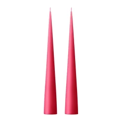 Bougie cônique ester & erik 37 cm Lot de 2 mat, Deep pink 41/2
