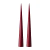 Bougie cônique ester & erik 37 cm Lot de 2 mat, Deep wine 44/2