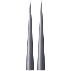 Bougie cônique ester & erik 37 cm Lot de 2 mat, Dark slate 74