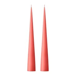 Bougie cônique ester & erik 37 cm Lot de 2 mat, Coral reef 26