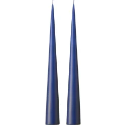 Bougie cônique ester & erik 37 cm Lot de 2 mat, Royal navy 28