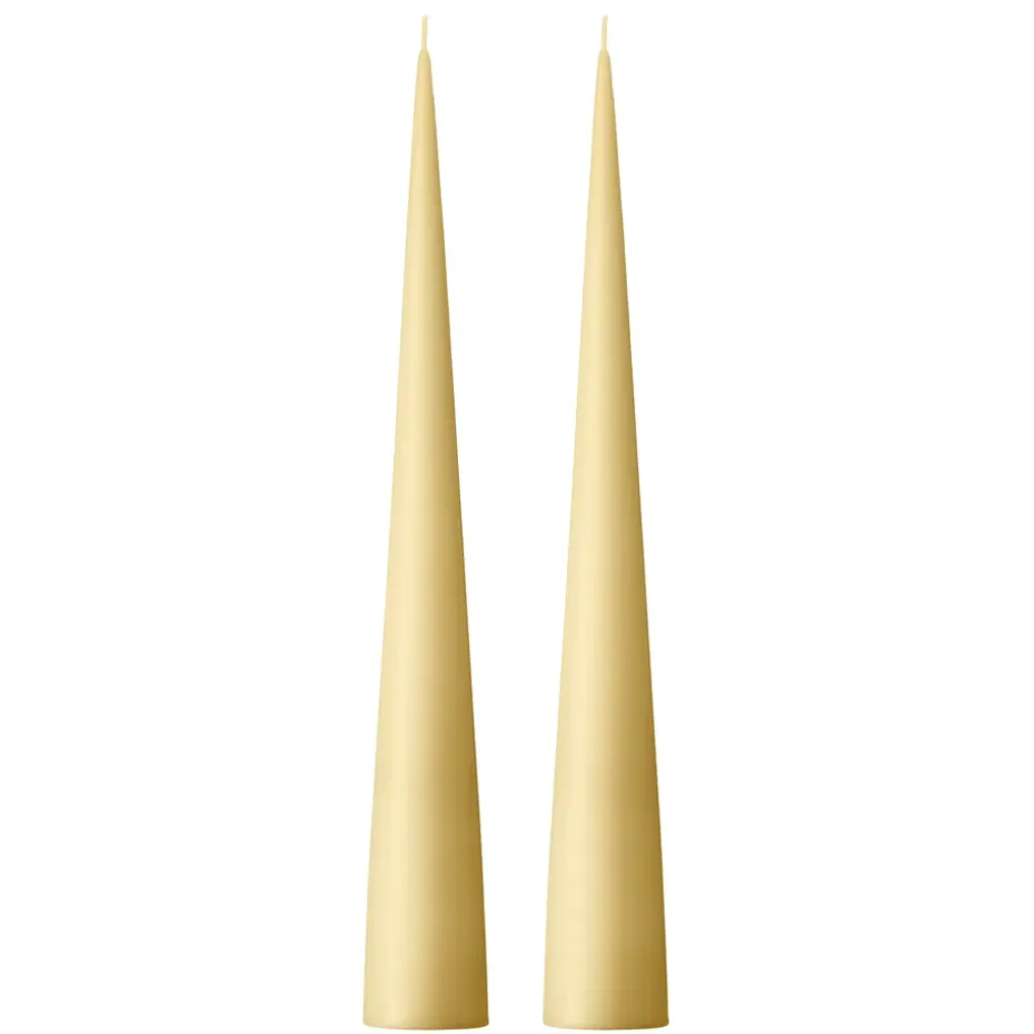 Bougie cônique ester & erik 37 cm Lot de 2 mat, Pale ginger 14