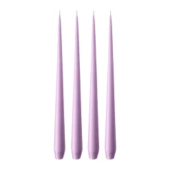 Bougie ester & erik Lot de 4 mat, Crocus delight 07, 42 cm