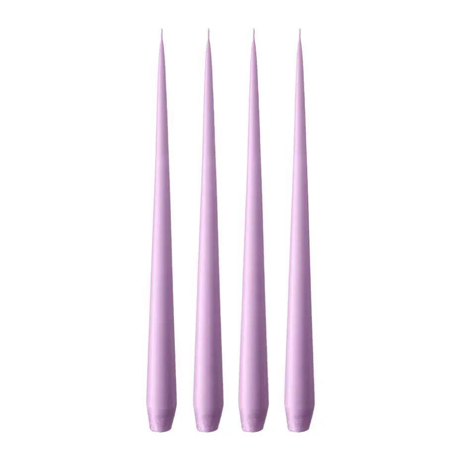 Bougie ester & erik Lot de 4 mat, Crocus delight 07, 42 cm