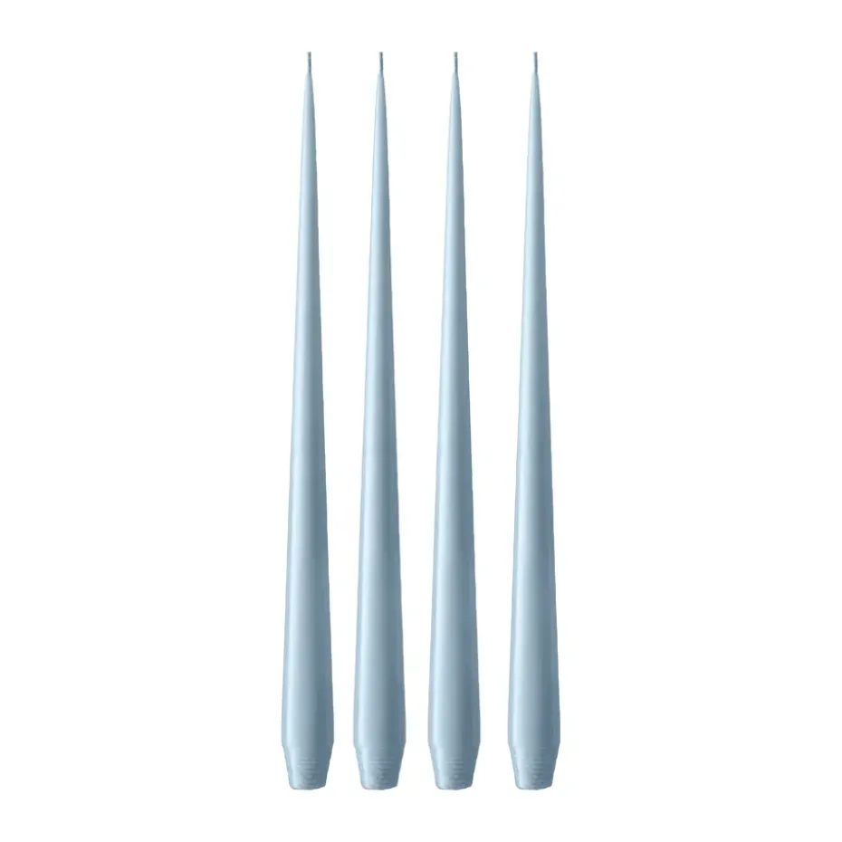 Bougie ester & erik Lot de 4 mat, Dusty blue 83, 32 cm