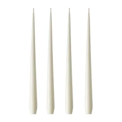 Bougie ester & erik Lot de 4 laquée, ivory, 32 cm