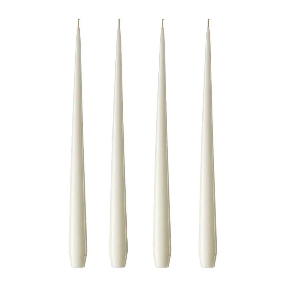 Bougie ester & erik Lot de 4 laquée, ivory, 32 cm