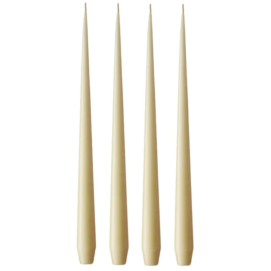 Bougie ester & erik Lot de 4 mat, Pale ginger 14, 32 cm
