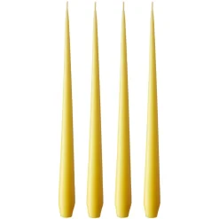 Bougie ester & erik Lot de 4 mat, Lemon drop 15, 32 cm