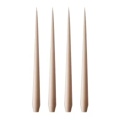 Bougie ester & erik Lot de 4 mat, ice latte, 42 cm