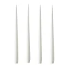 Bougie ester & erik Lot de 4 laquée, pure white, 32 cm