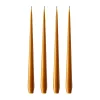 Bougie ester & erik Lot de 4 laquée, mörk saffran, 42 cm