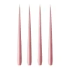 Bougie ester & erik Lot de 4 laquée, old rose, 32 cm