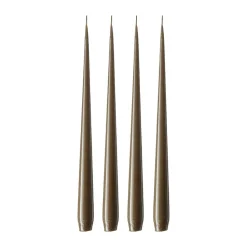 Bougie ester & erik Lot de 4 laquée, Caviar 77, 32 cm