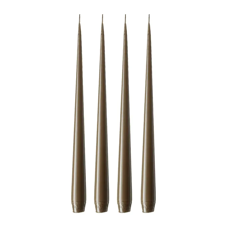Bougie ester & erik Lot de 4 laquée, Caviar 77, 32 cm