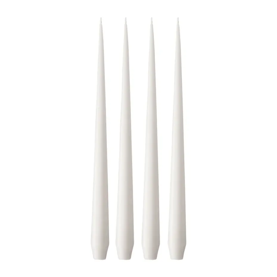 Bougie ester & erik Lot de 4 mat, White ash 21, 32 cm