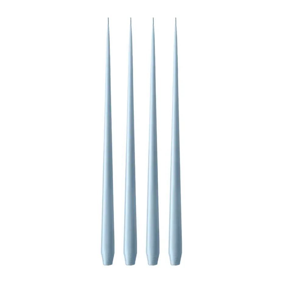 Bougie ester & erik Lot de 4 mat, Dusty blue 83, 42 cm