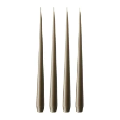 Bougie ester & erik Lot de 4 mat, Caviar 77, 32 cm